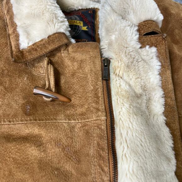 Wilson’s Leather Adventure Bound Men’s Suede Utility Jacket Coat Lined- Large - Picture 10 of 16